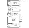 3 Bedroom 2 Bath w/ Balcony 3 Bedroom 2 Bath w/ Balcony
